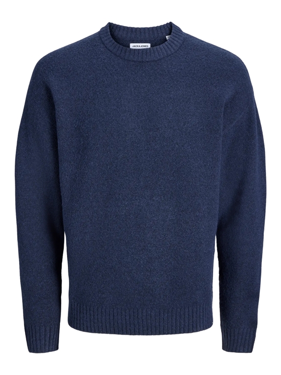 Jack & Jones Soho Ollie Knit Crewneck - Navy Blazer